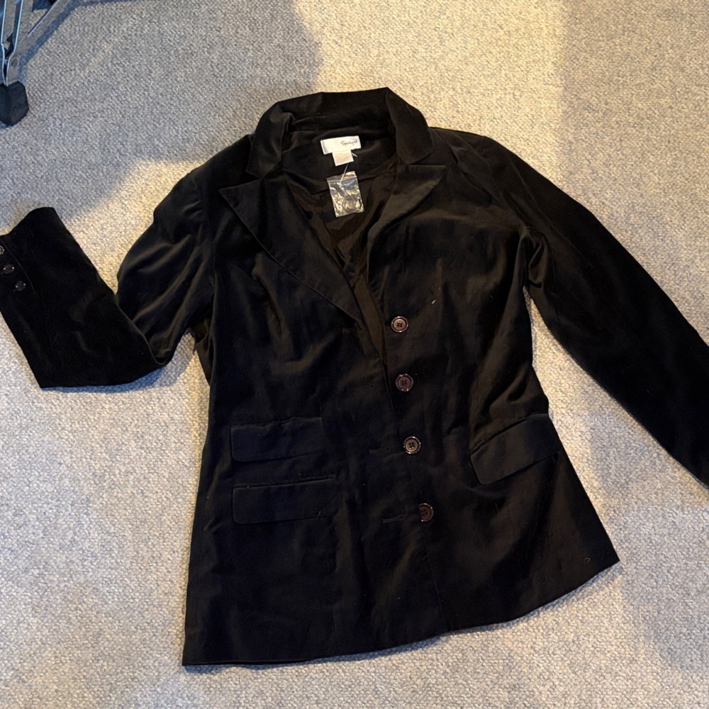 Spiegel Classic Black Velvet Blazer
